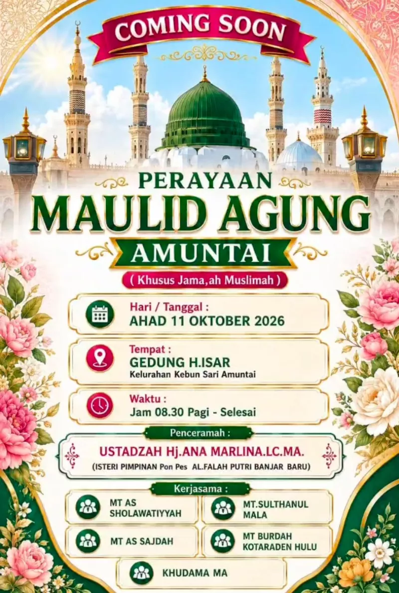 Perayaan Maulid Agung Amuntai Khusus Muslimah